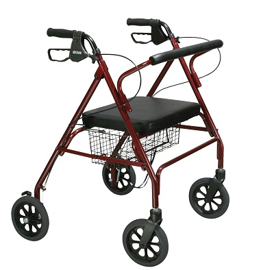 Heavy Duty Bariatric Rollator Walker Drive Medical Go-Lite Bariatric Rollator